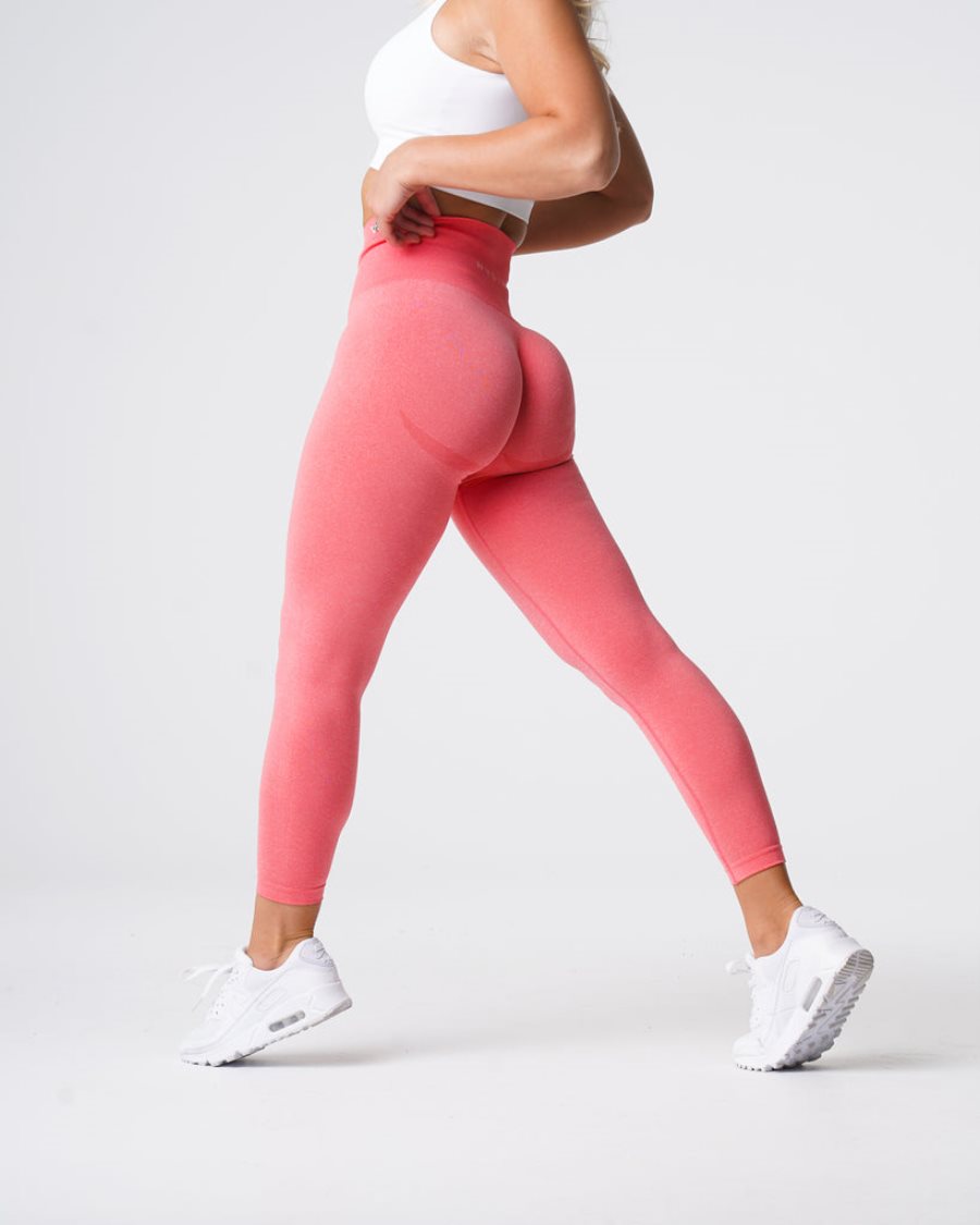 Leggins NVGTN Curve Seamless Mujer Coral España | A7y8M5d6