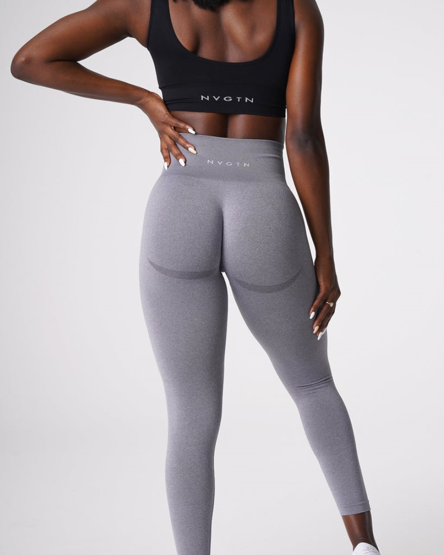 Leggins NVGTN Curve Seamless Mujer Gris España | c0cLlVGH