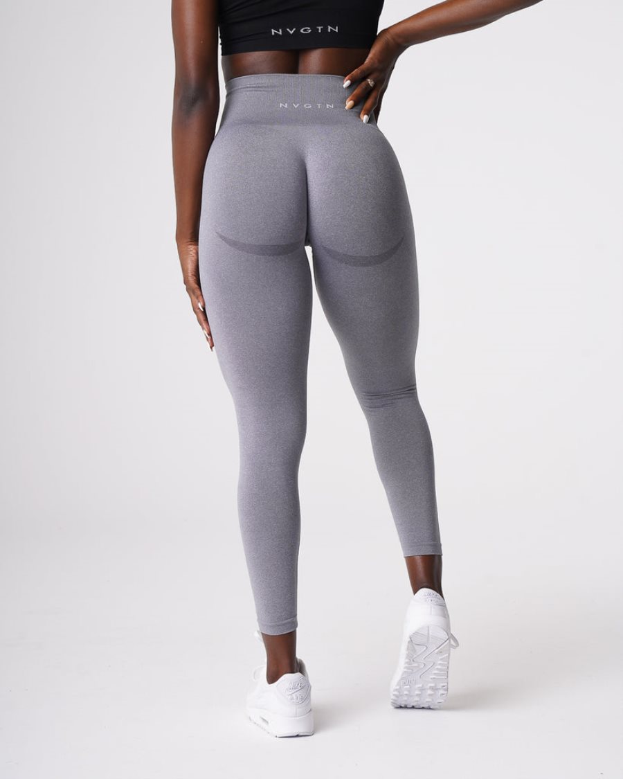 Leggins NVGTN Curve Seamless Mujer Gris España | c0cLlVGH