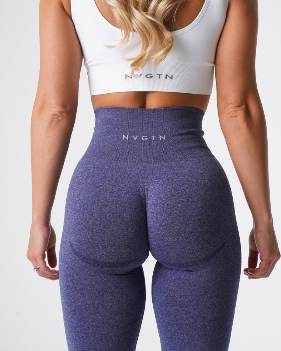 Leggins NVGTN Curve Seamless Mujer Indigo España | BKm1V2yy