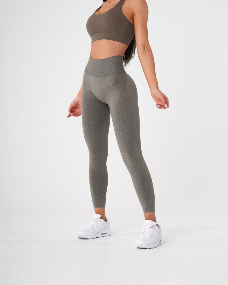 Leggins NVGTN Curve Seamless Mujer Kaki Verde España | 1F77H4yS