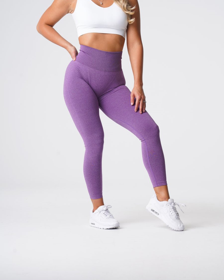 Leggins NVGTN Curve Seamless Mujer Moradas España | O9uf2ZzW