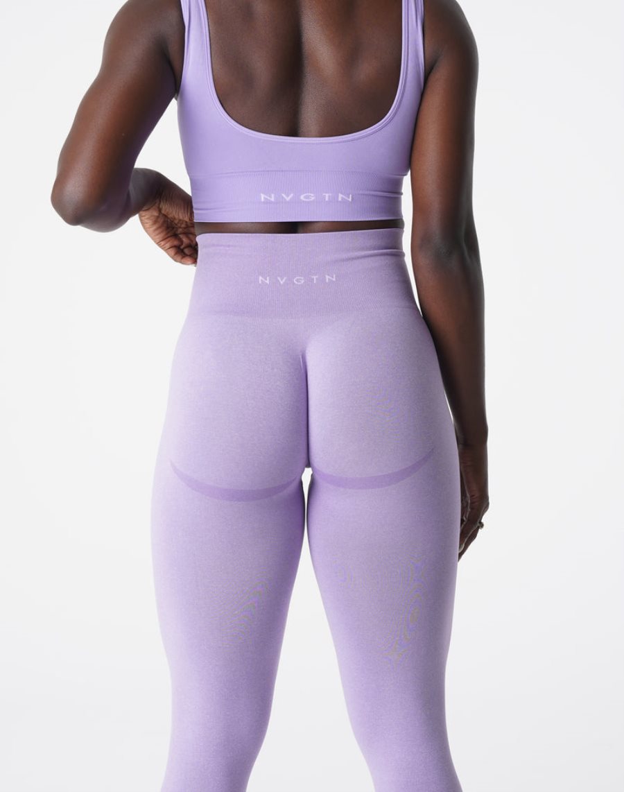 Leggins NVGTN Curve Seamless Mujer Moradas España | V6QfLPhV