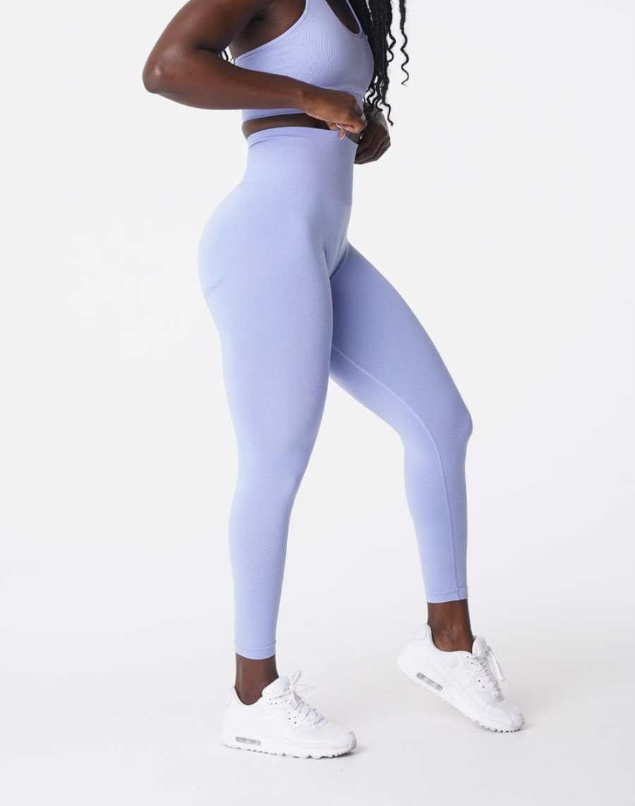 Leggins NVGTN Curve Seamless Mujer Moradas Claro España | wyFvGk7u