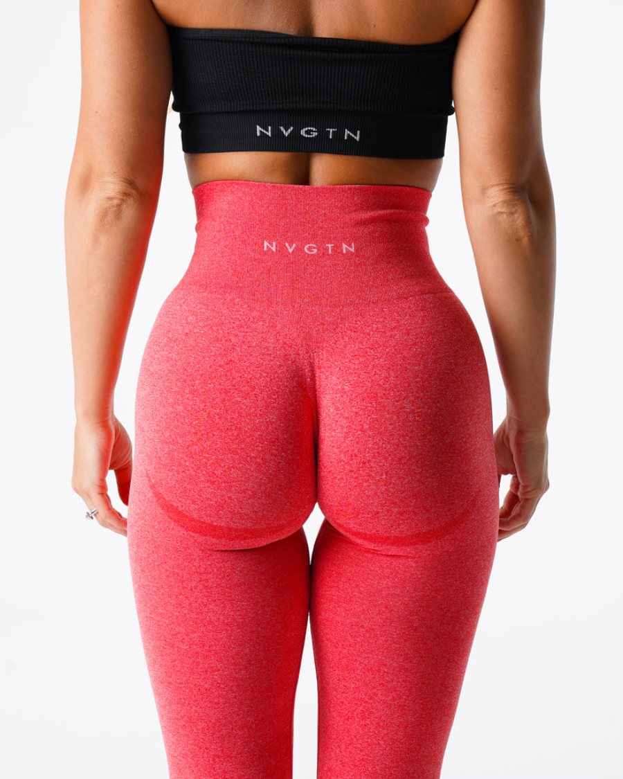 Leggins NVGTN Curve Seamless Mujer Rojas España | OPm7dvEY