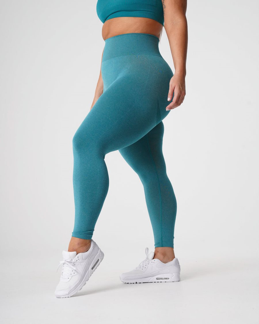 Leggins NVGTN Curve Seamless Mujer Turquesa España | 7qcSb0Rt