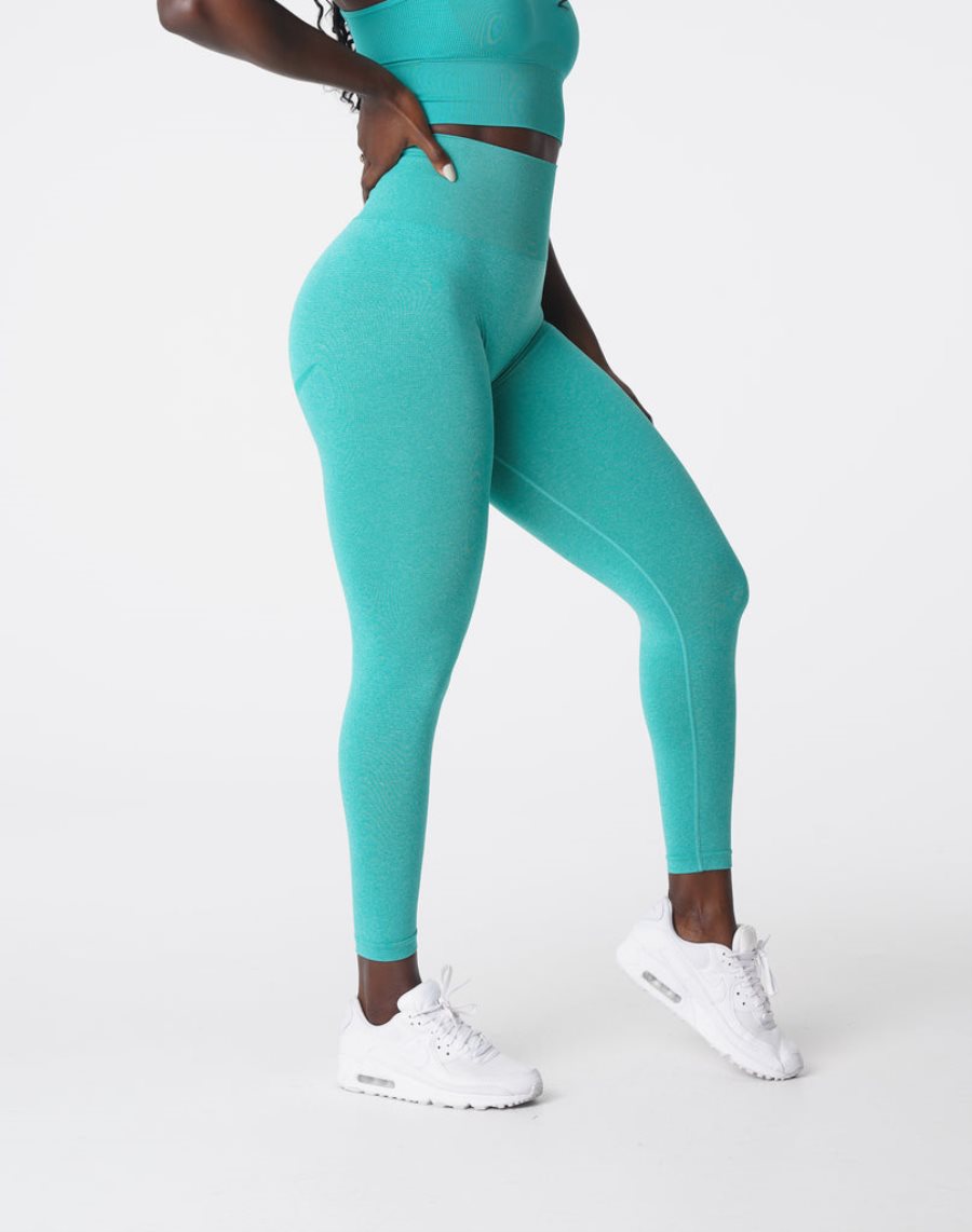 Leggins NVGTN Curve Seamless Mujer Turquesa España | ptVtQAEJ