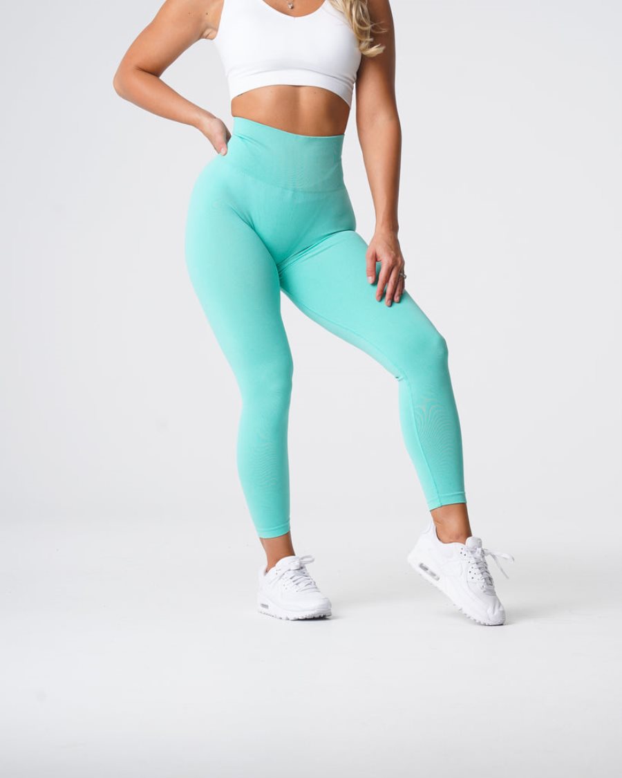 Leggins NVGTN Curve Seamless Mujer Verde Menta España | C35Eif7G