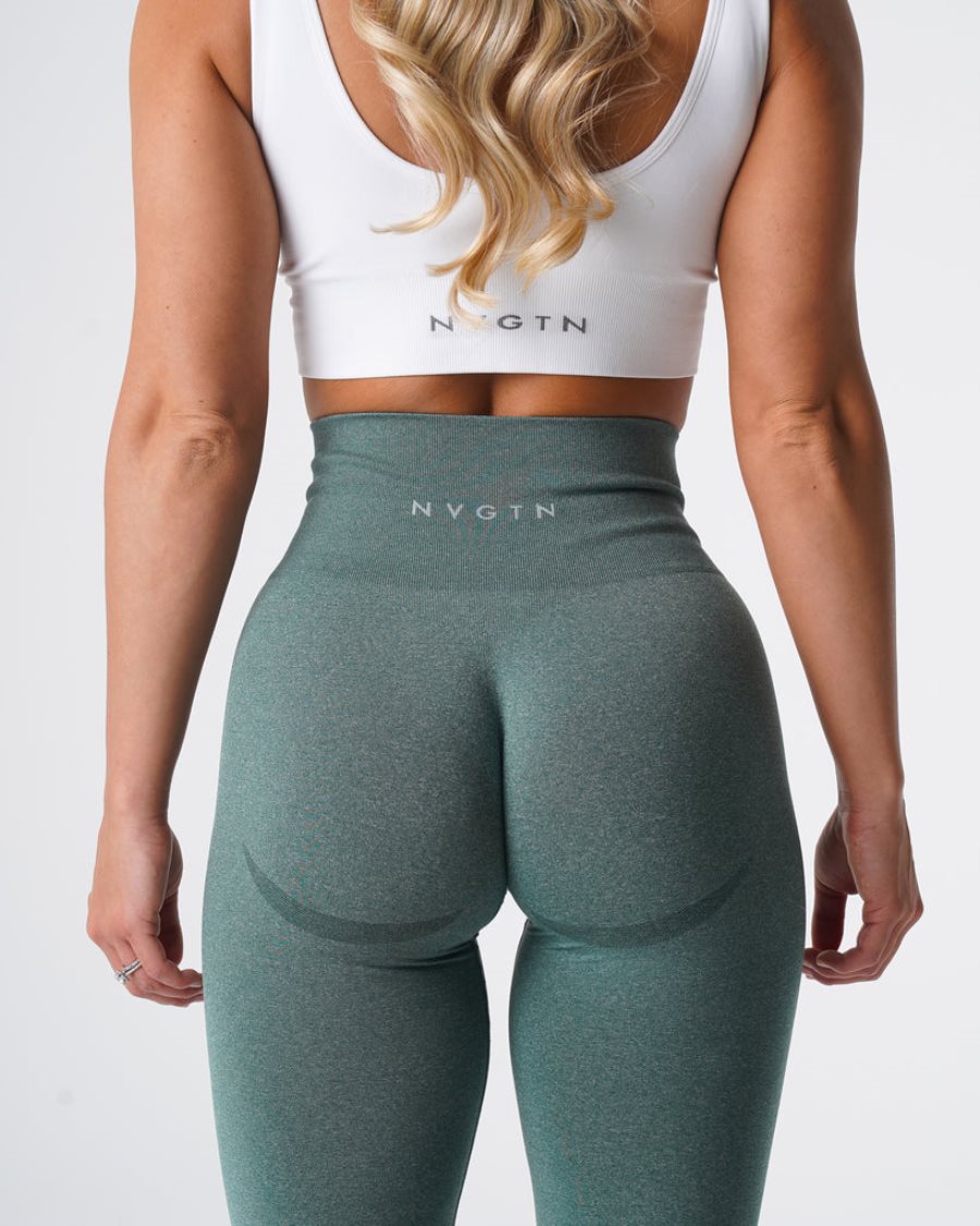 Leggins NVGTN Curve Seamless Mujer Verde España | UPImOgxo