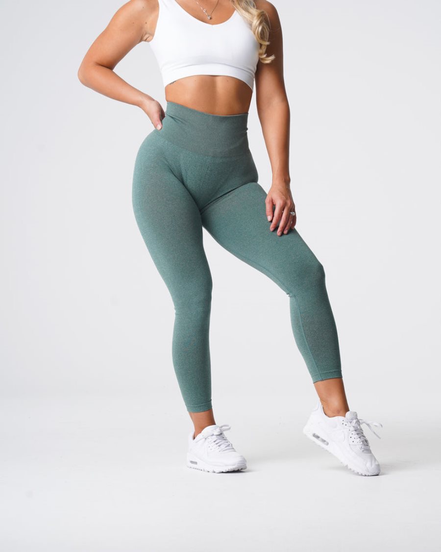 Leggins NVGTN Curve Seamless Mujer Verde España | UPImOgxo