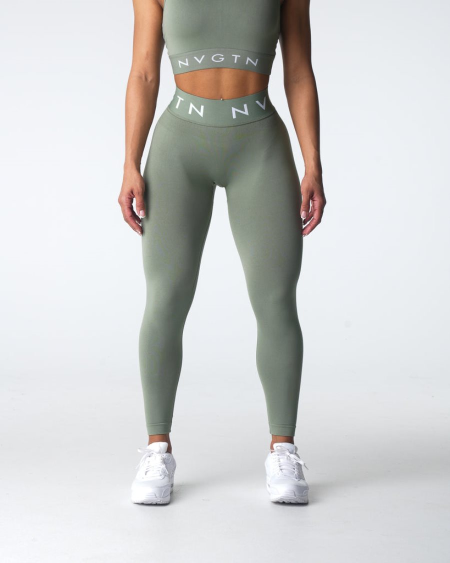 Leggins NVGTN Deporte Seamless Mujer Verde España | wsJR8KjJ