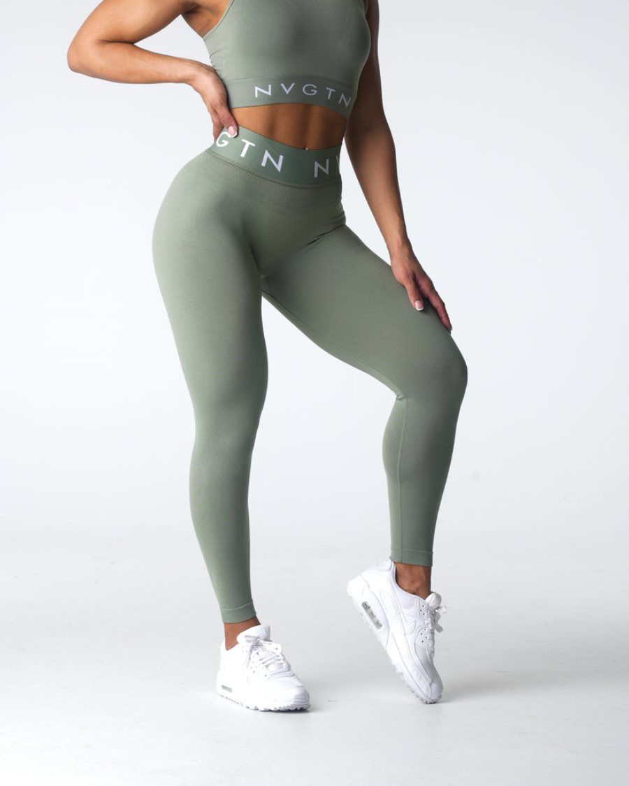 Leggins NVGTN Deporte Seamless Mujer Verde España | wsJR8KjJ