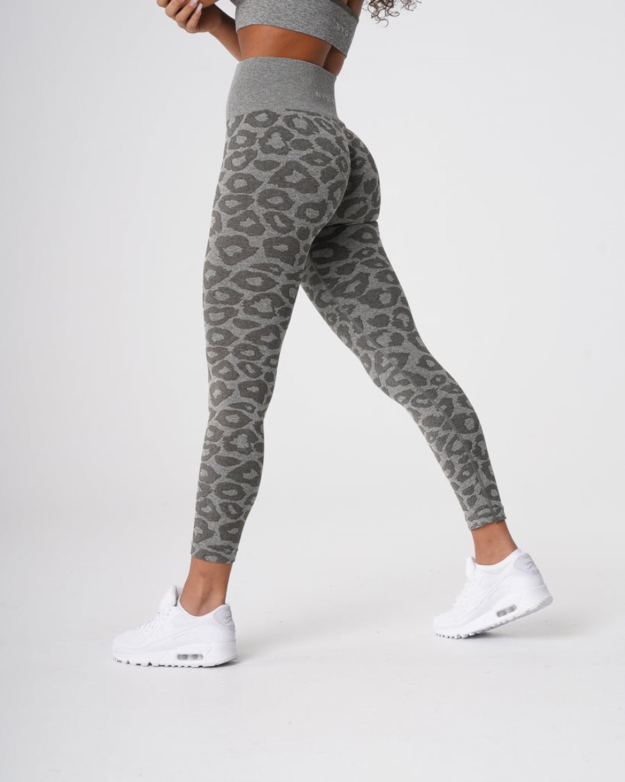 Leggins NVGTN Leopard Seamless Mujer Kaki Verde España | HdoXBWA0