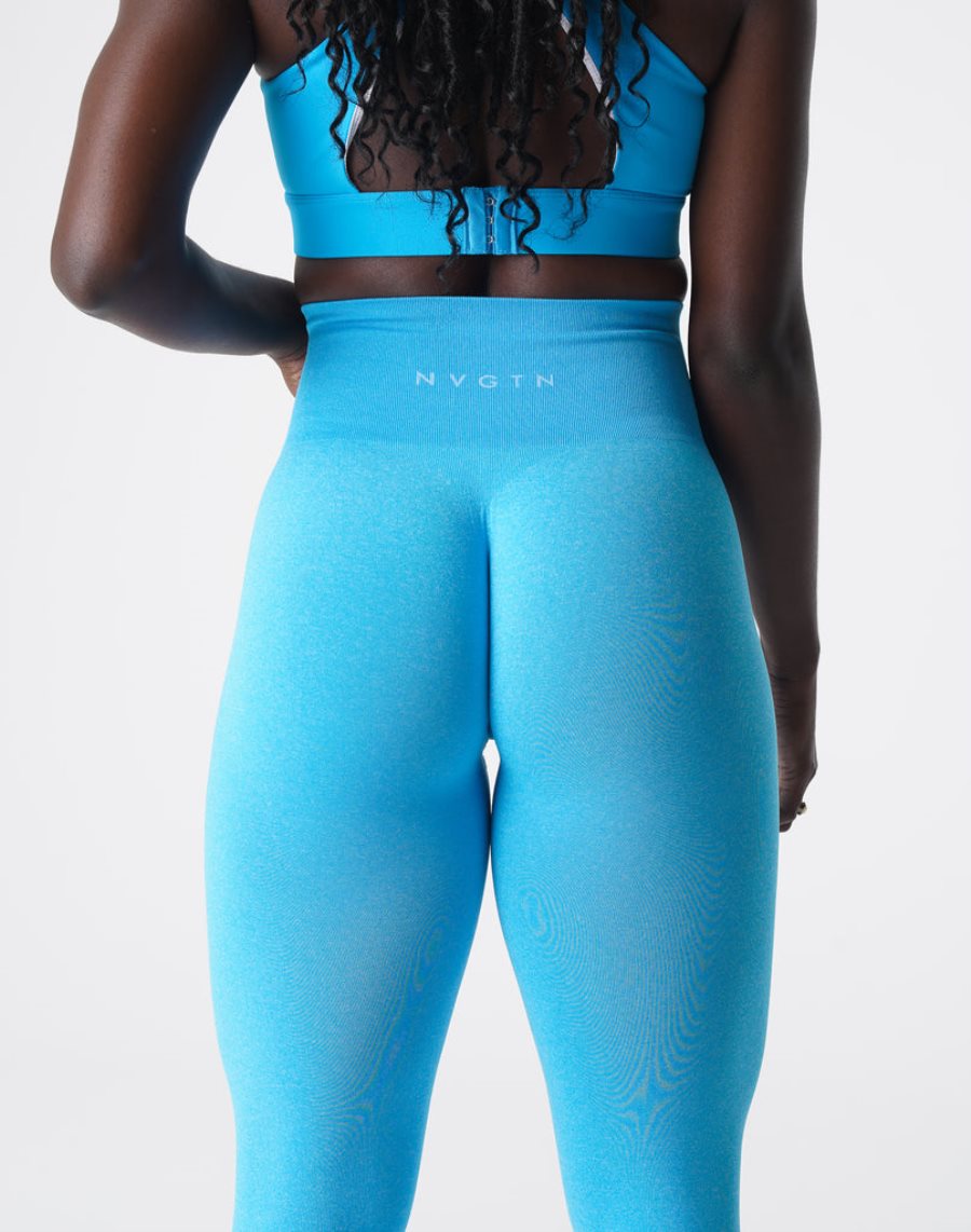 Leggins NVGTN NV Seamless Mujer Azules España | DdrnF0QU