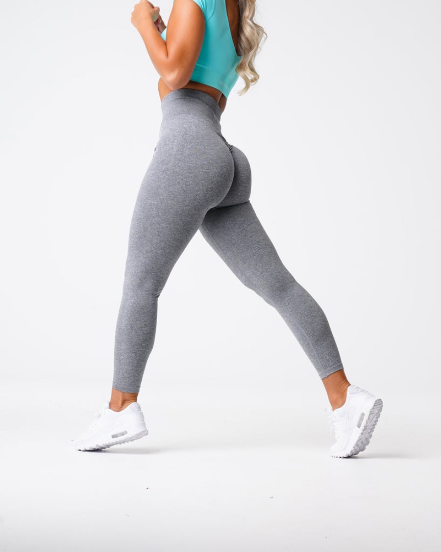 Leggins NVGTN Scrunch Seamless Mujer Gris España | XkStb9MZ