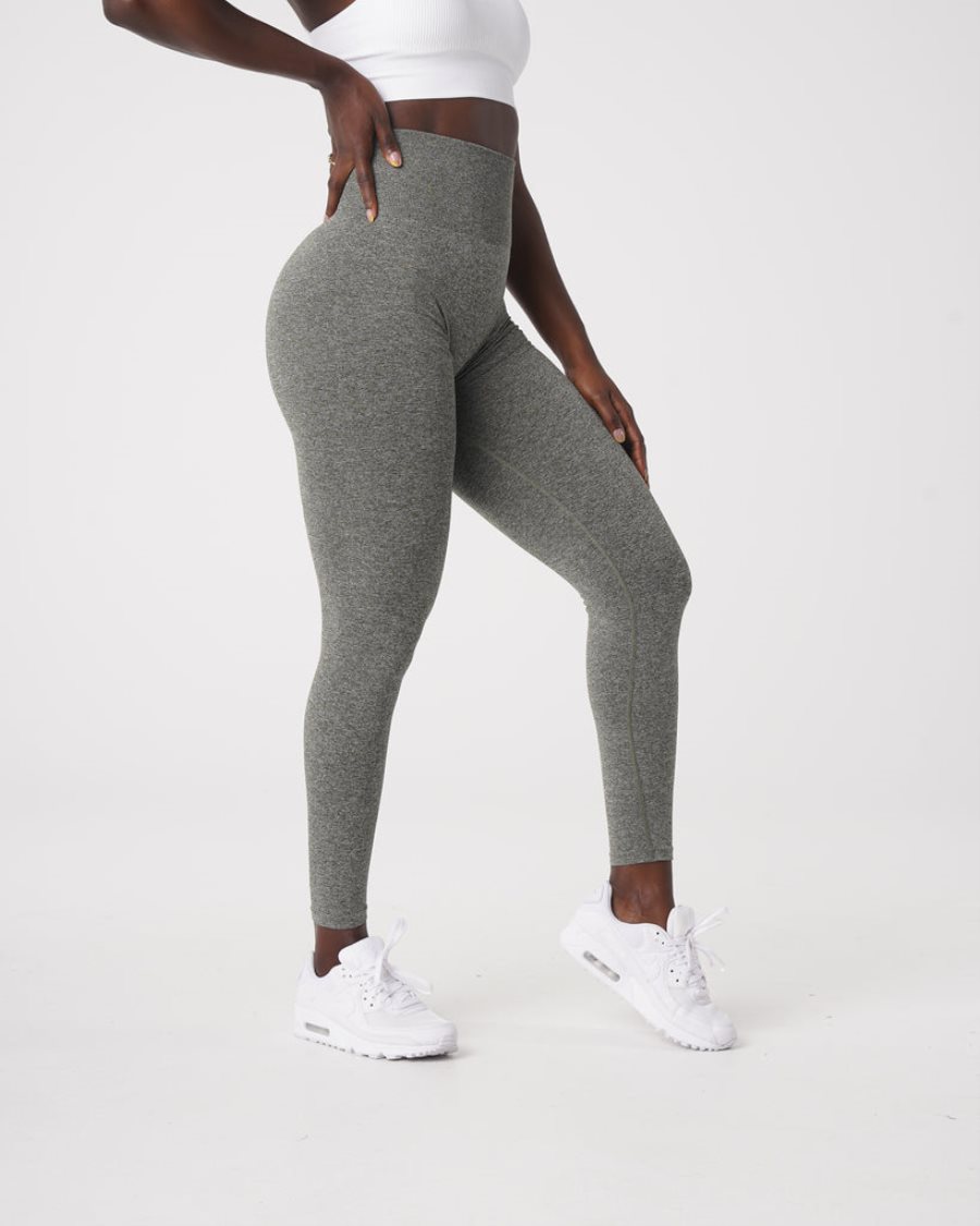 Leggins NVGTN Scrunch Seamless Mujer Kaki Verde España | h5GED8g3