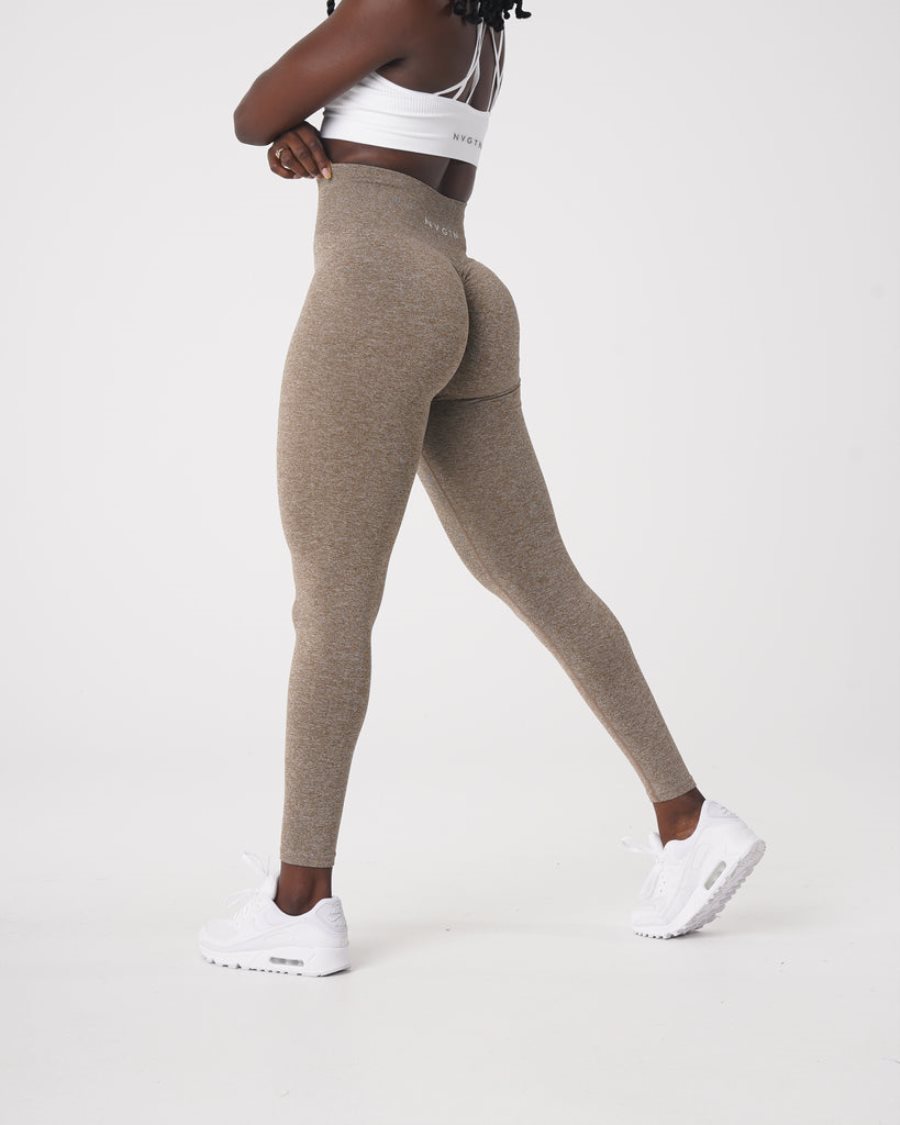 Leggins NVGTN Scrunch Seamless Mujer Marrones España | 0ZdbjJ0Q