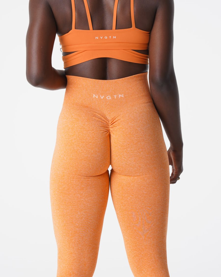 Leggins NVGTN Scrunch Seamless Mujer Naranjas España | dJg8zBJG