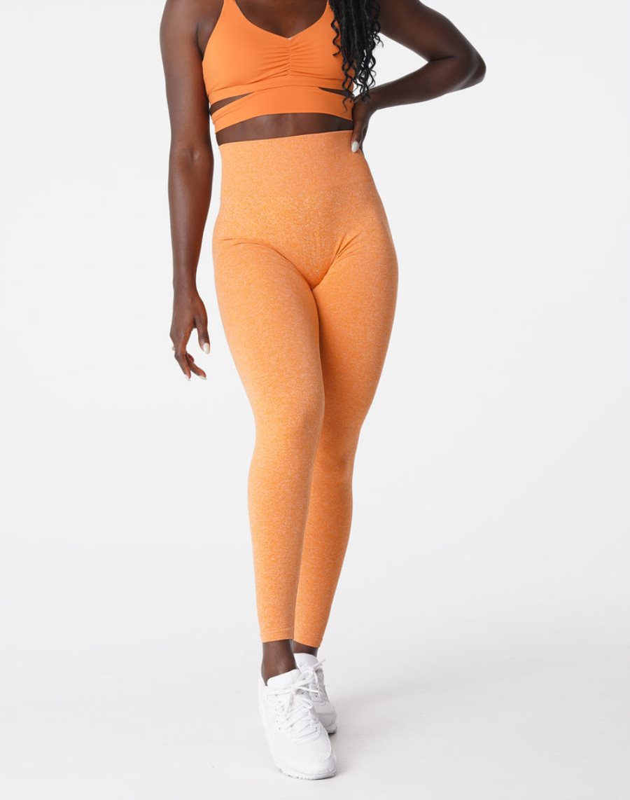 Leggins NVGTN Scrunch Seamless Mujer Naranjas España | dJg8zBJG