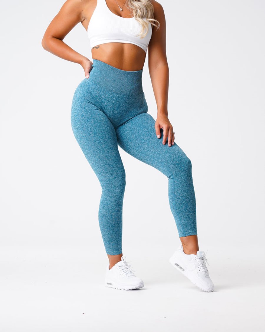 Leggins NVGTN Scrunch Seamless Mujer Turquesa España | cu8zGASI