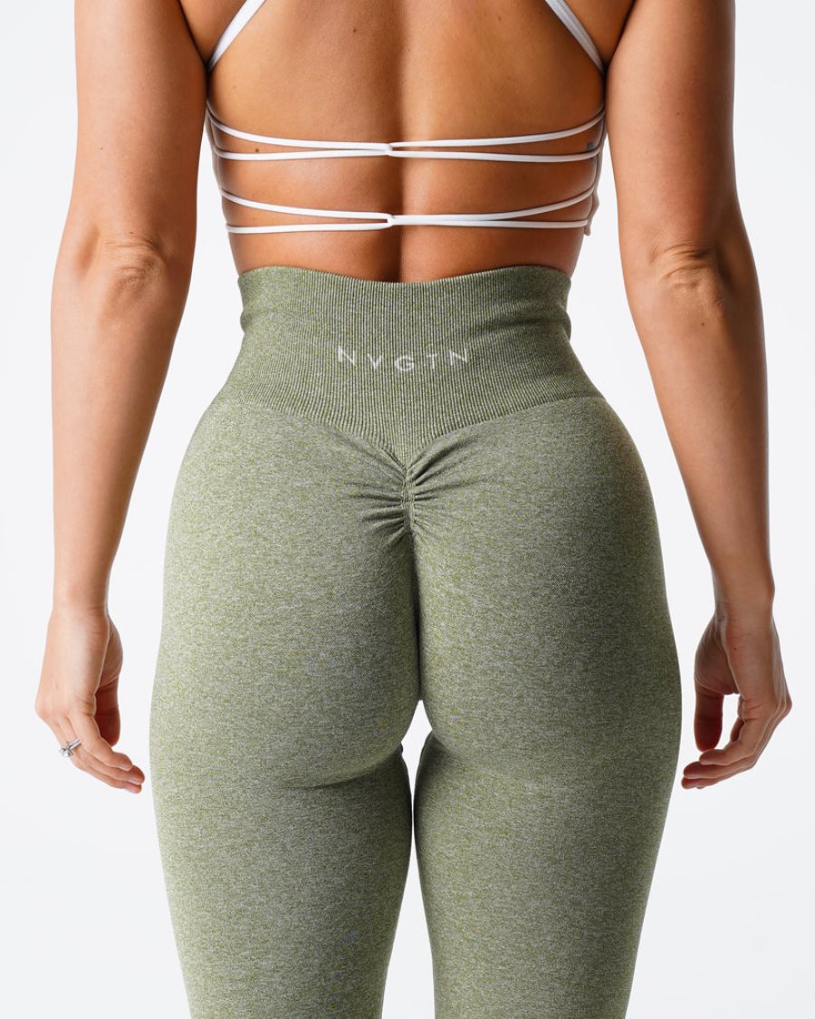 Leggins NVGTN Scrunch Seamless Mujer Verde España | cOmDvhQs