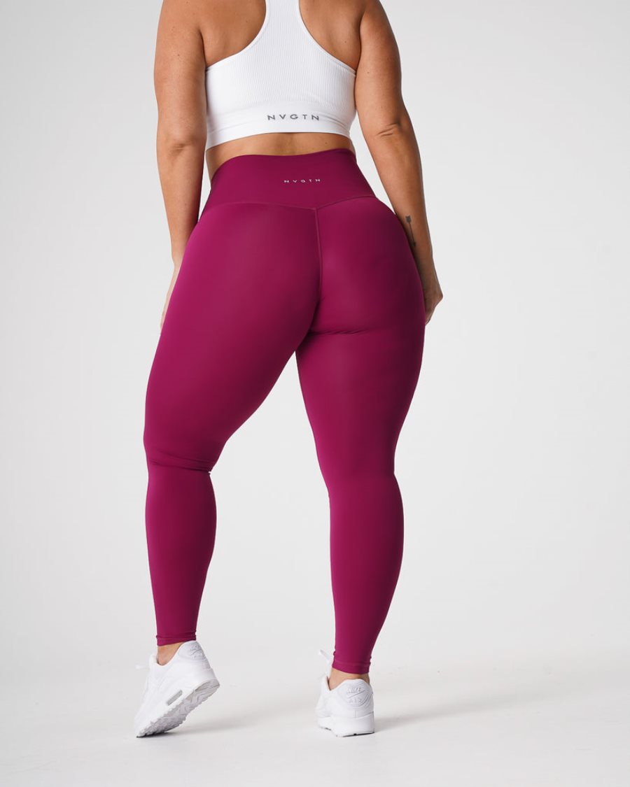 Leggins NVGTN Signature 2.0 Mujer Burdeos España | FaVuP7eS