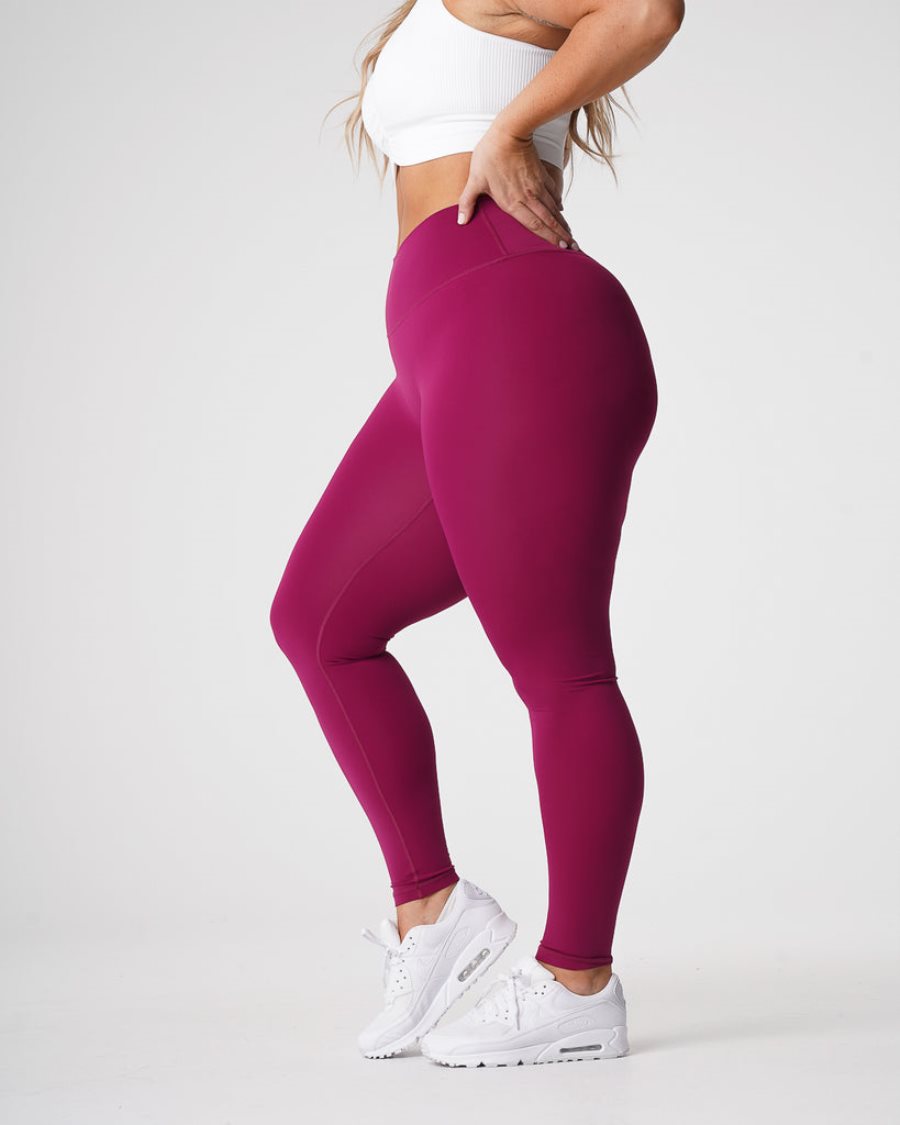 Leggins NVGTN Signature 2.0 Mujer Burdeos España | FaVuP7eS