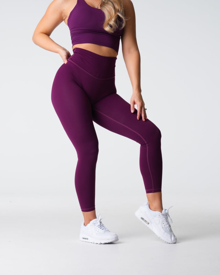 Leggins NVGTN Signature 2.0 Mujer Moradas Oscuro España | 27Sr7wwY