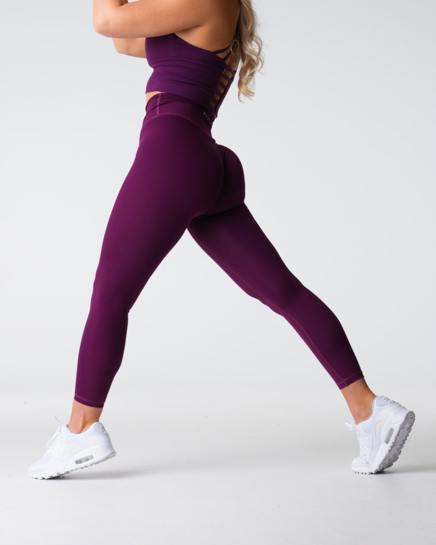 Leggins NVGTN Signature 2.0 Mujer Moradas Oscuro España | 27Sr7wwY