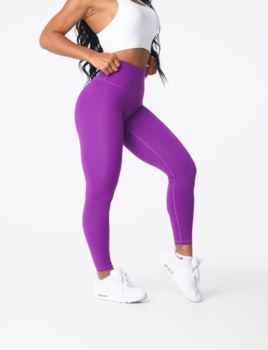 Leggins NVGTN Signature 2.0 Mujer Moradas España | DLPvUBW9