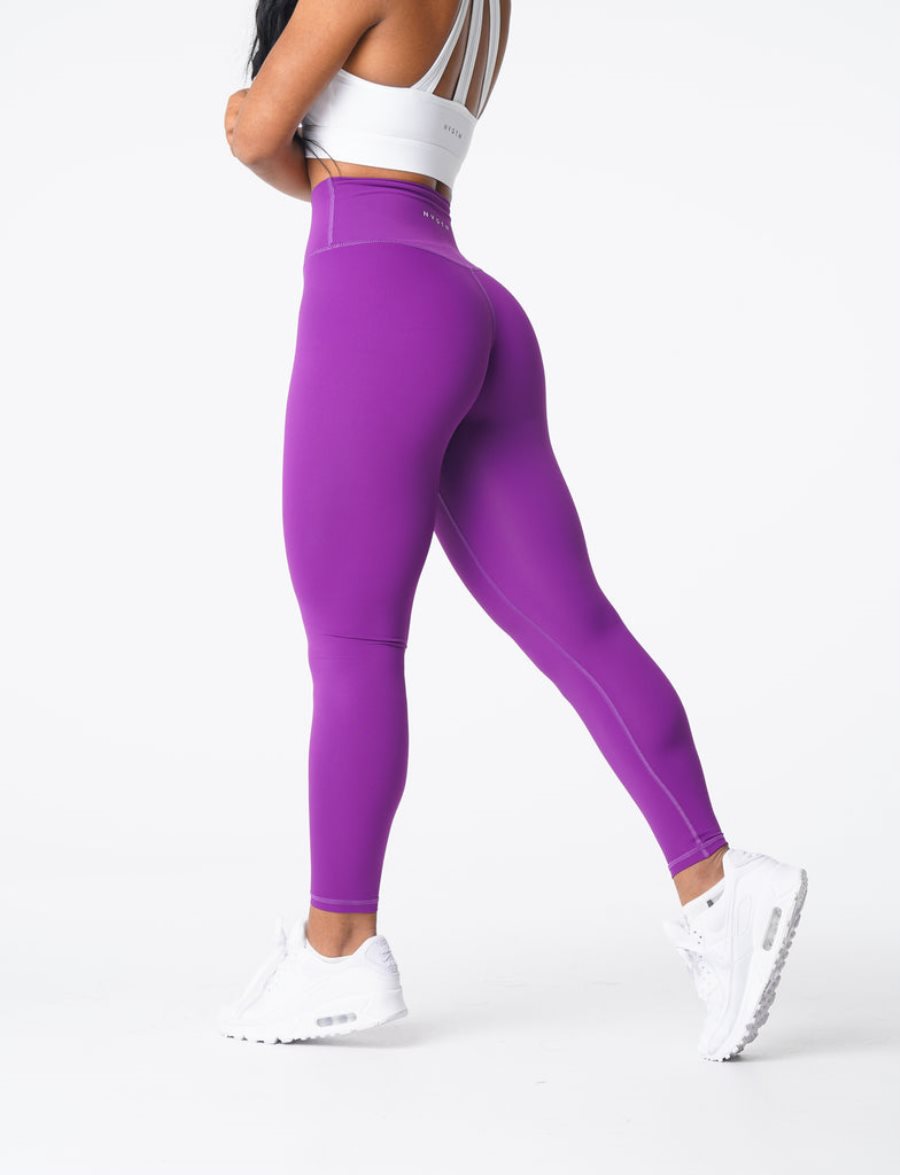 Leggins NVGTN Signature 2.0 Mujer Moradas España | DLPvUBW9