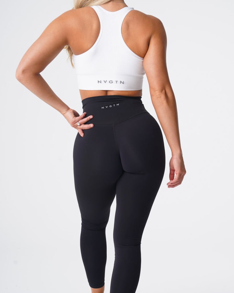 Leggins NVGTN Signature 2.0 Mujer Negras España | 4GnxSmua