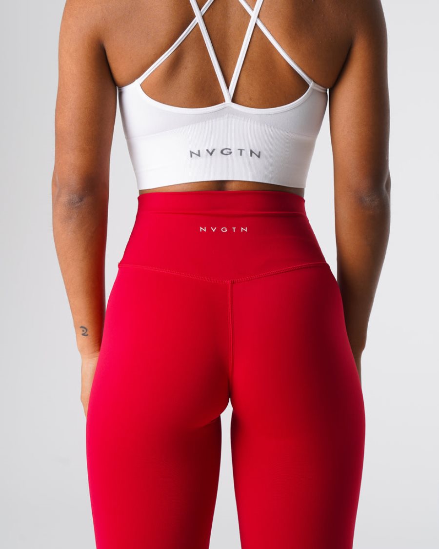 Leggins NVGTN Signature 2.0 Mujer Rojas España | Dq7tywvm