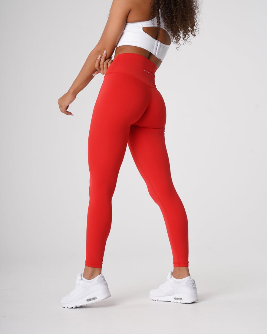 Leggins NVGTN Signature 2.0 Mujer Rojas España | GirDwF4H