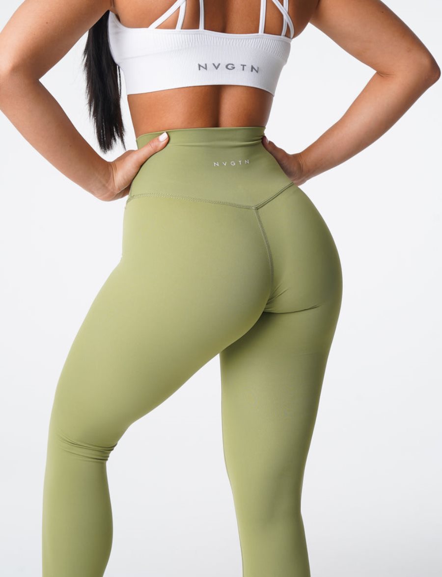 Leggins NVGTN Signature 2.0 Mujer Verde Oliva España | Zs97q7LY