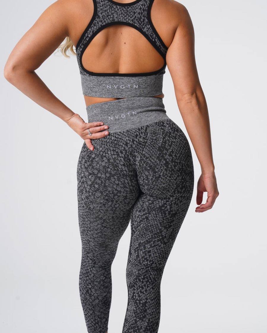 Leggins NVGTN Snakeskin Seamless Mujer Negras España | AY60kiF8