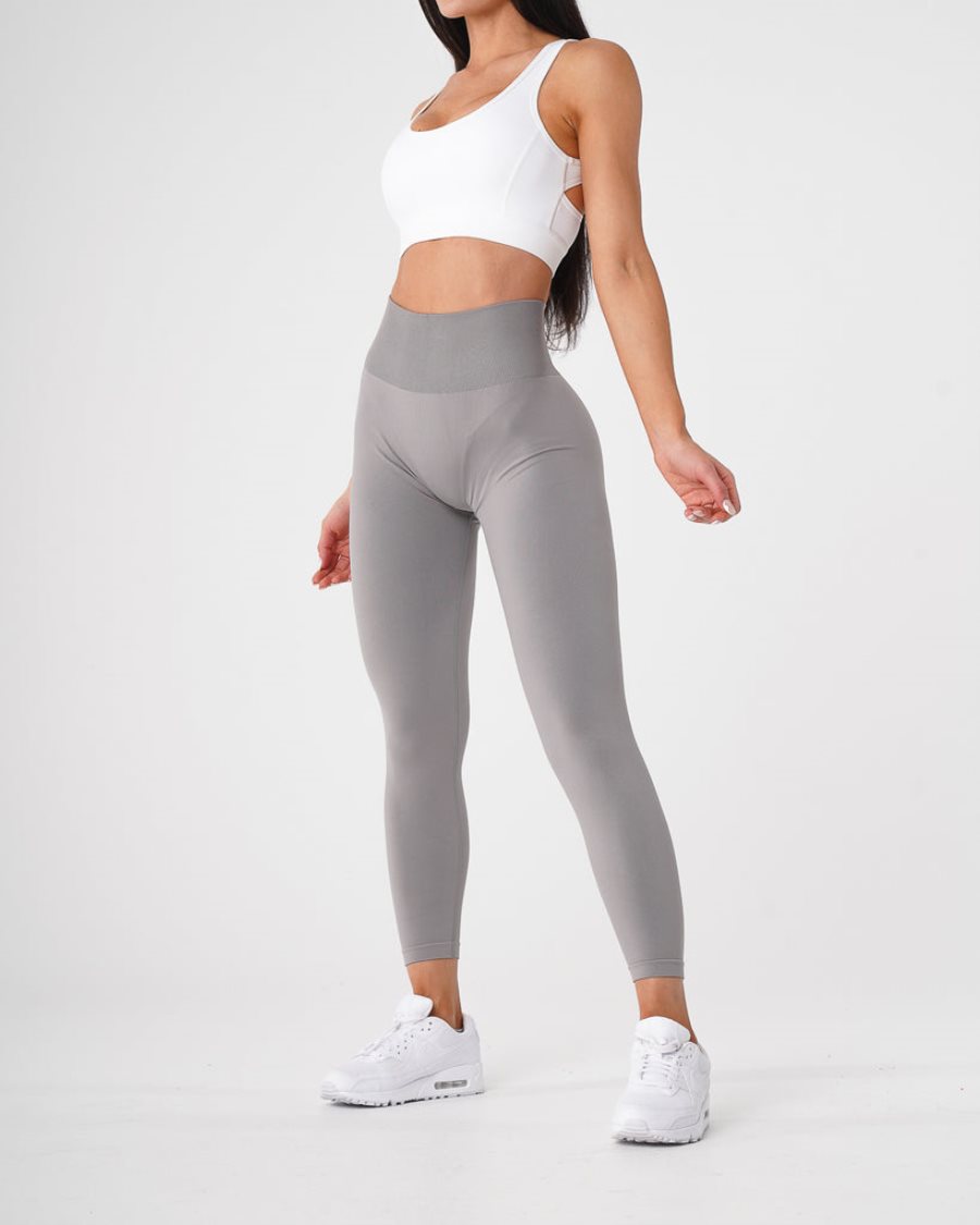 Leggins NVGTN Solid Seamless Mujer Gris Claro España | mcztM0Sd