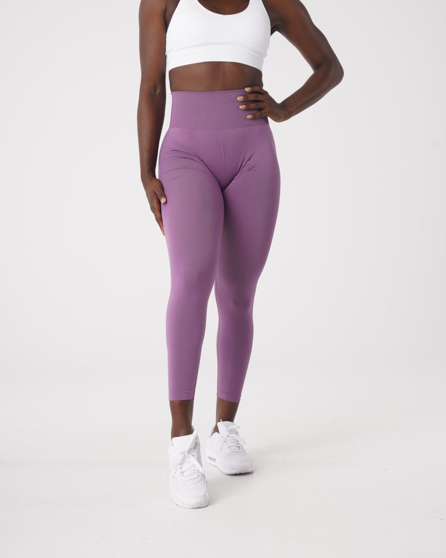 Leggins NVGTN Solid Seamless Mujer Moradas España | eN3QcsXm