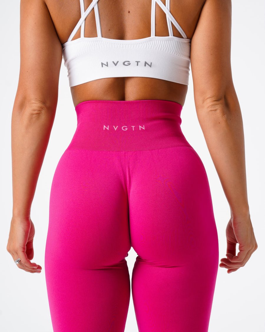 Leggins NVGTN Solid Seamless Mujer Rosas Oscuro España | mOOXpWVL