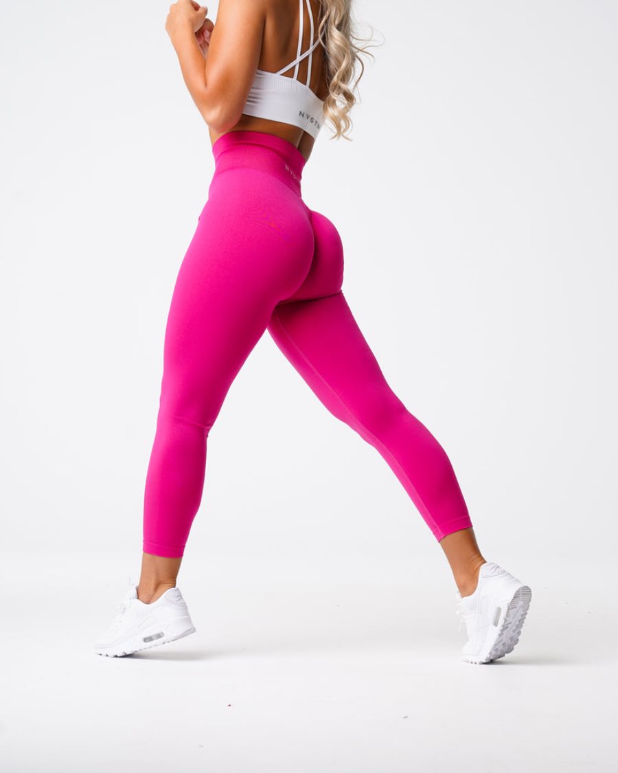 Leggins NVGTN Solid Seamless Mujer Rosas Oscuro España | mOOXpWVL