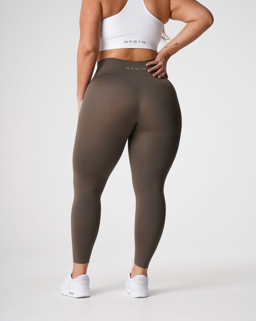 Leggins NVGTN Solid Seamless Mujer Verde Oliva España | vcegOboQ