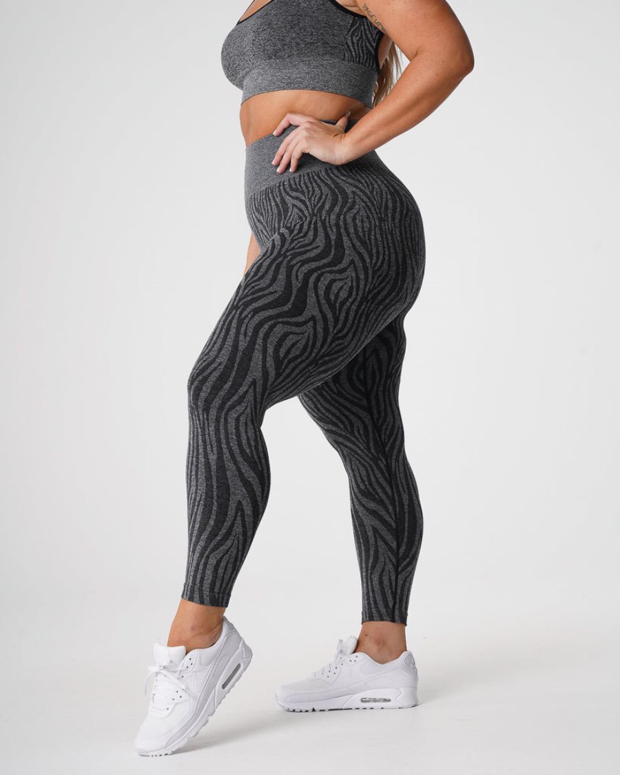 Leggins NVGTN Zebra Seamless Mujer Negras España | 5kbkDeuF