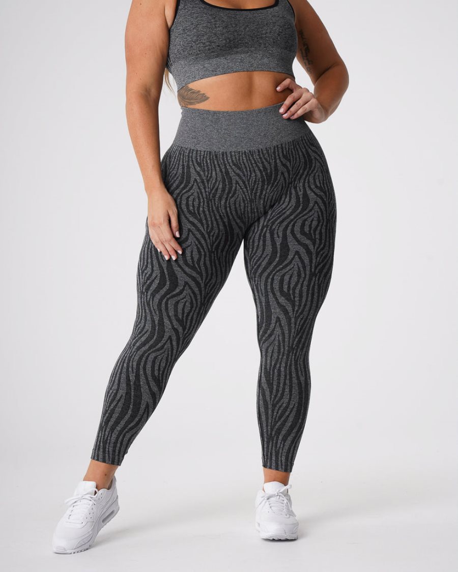 Leggins NVGTN Zebra Seamless Mujer Negras España | 5kbkDeuF