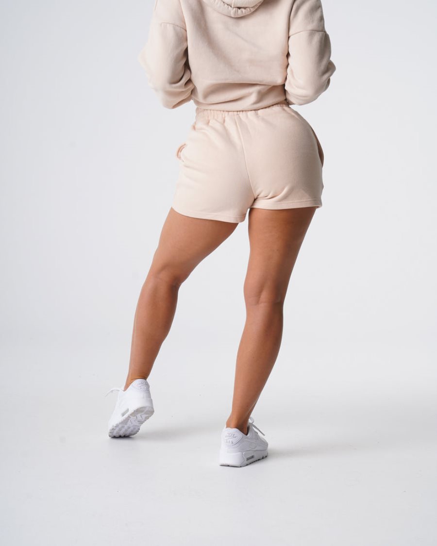 Pantalones Cortos NVGTN Essential Lounge Mujer Beige España | EKdtgA9W