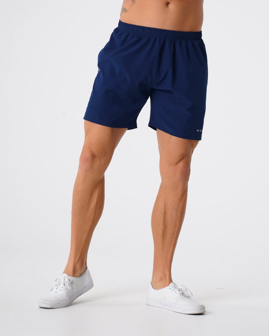 Pantalones Cortos NVGTN Flex Hombre Azul Marino España | 9Lgmk0xq