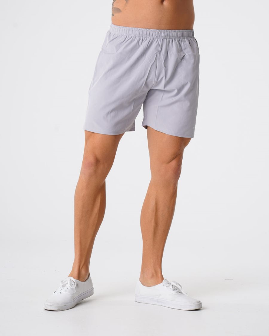 Pantalones Cortos NVGTN Flex Hombre Gris España | 45a2W12a