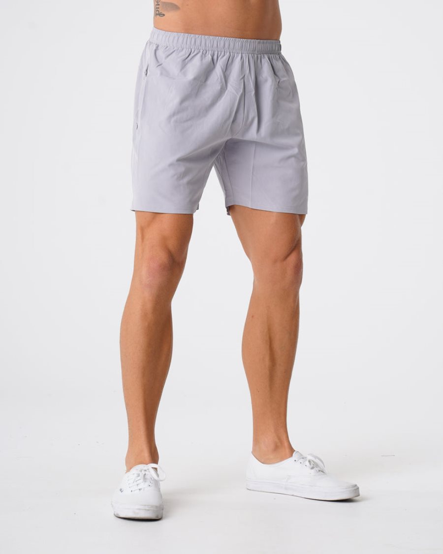 Pantalones Cortos NVGTN Flex Hombre Gris España | 45a2W12a