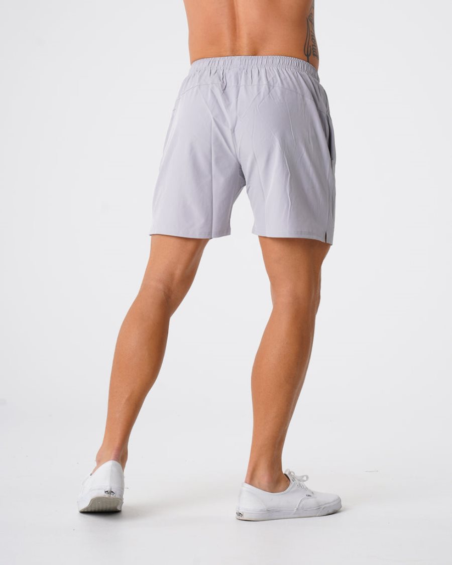 Pantalones Cortos NVGTN Flex Hombre Gris España | 45a2W12a