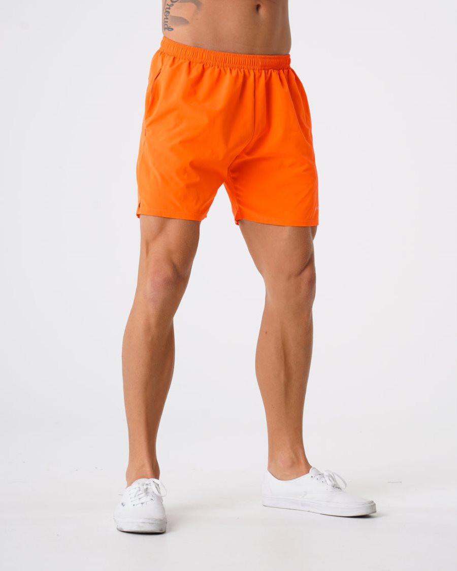 Pantalones Cortos NVGTN Flex Hombre Naranjas España | i8MWlXEC