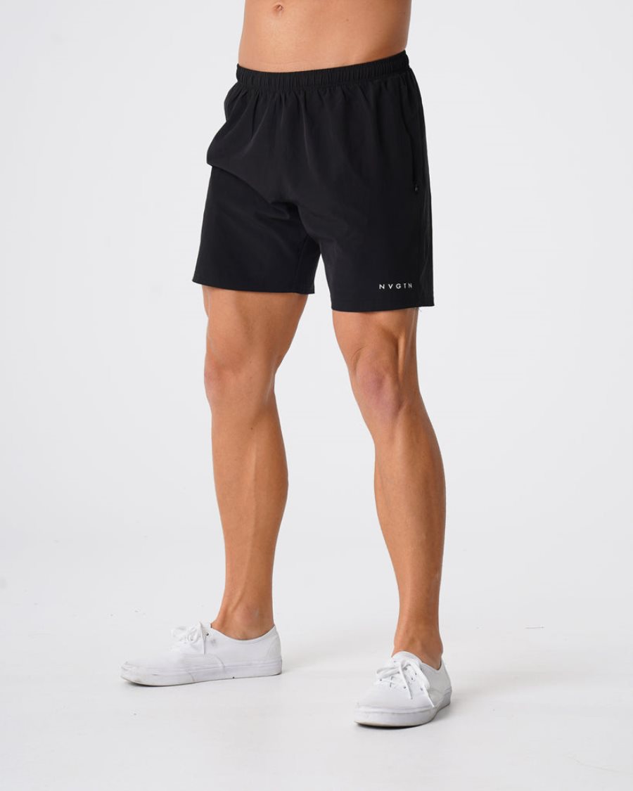 Pantalones Cortos NVGTN Flex Hombre Negras España | rGm93EcX